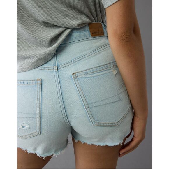 American Eagle Strigid Curvy Relaxed Shorts Size 0 NWT - Picture 2 of 7